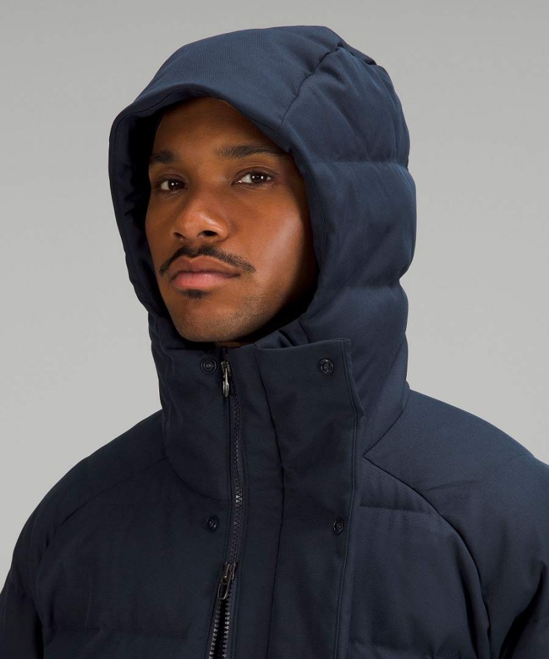 Chaquetas De Plumas Lululemon Wunder Puff Tech Lona Hombre Azul Marino Chile | 792ZQFDIL