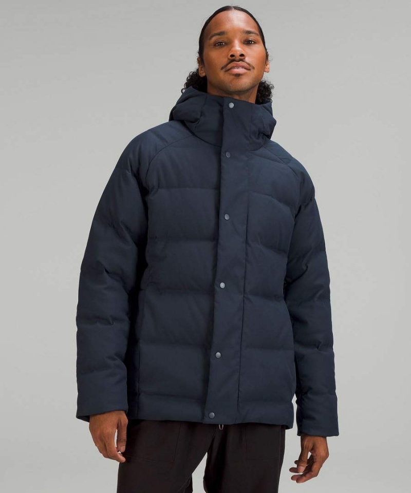 Chaquetas De Plumas Lululemon Wunder Puff Tech Lona Hombre Azul Marino Chile | 792ZQFDIL