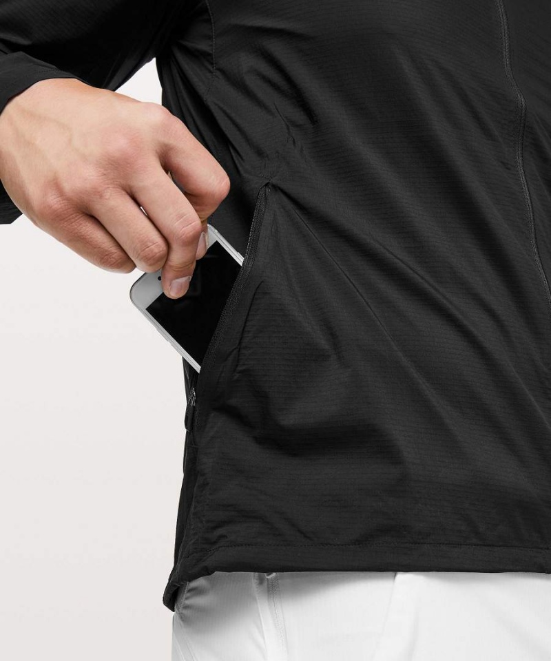 Chaquetas Lululemon Active Hombre Negras Chile | 758YGWHBF