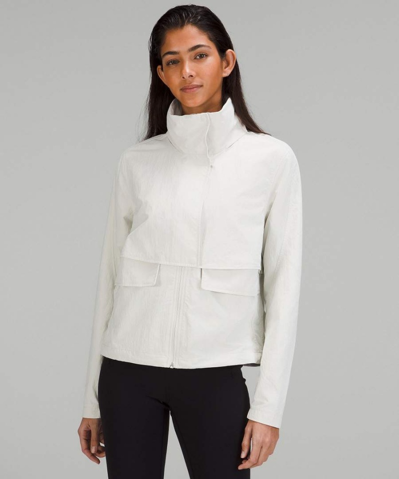 Chaquetas Lululemon Always Effortless Mujer Beige Chile | 314OGPZVN