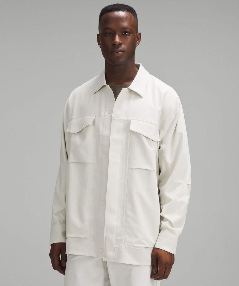 Chaquetas Lululemon Cargo Pocket Shirt Hombre Beige Chile | 893EAVXNG