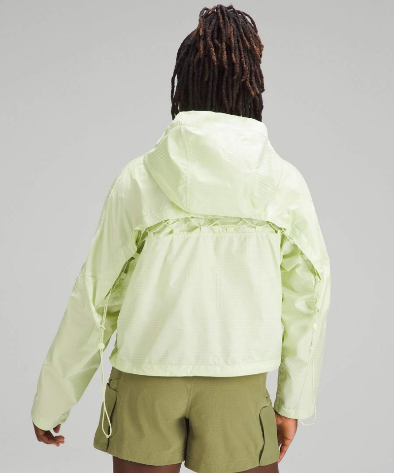 Chaquetas Lululemon Cinch-Back Half-Zip Senderismo Pullover Mujer Verde Claro Chile | 052DZFQXK