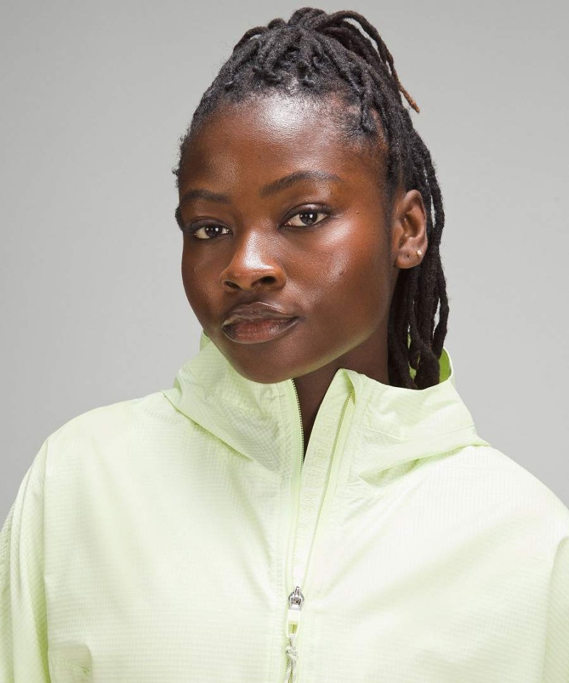 Chaquetas Lululemon Cinch-Back Half-Zip Senderismo Pullover Mujer Verde Claro Chile | 052DZFQXK
