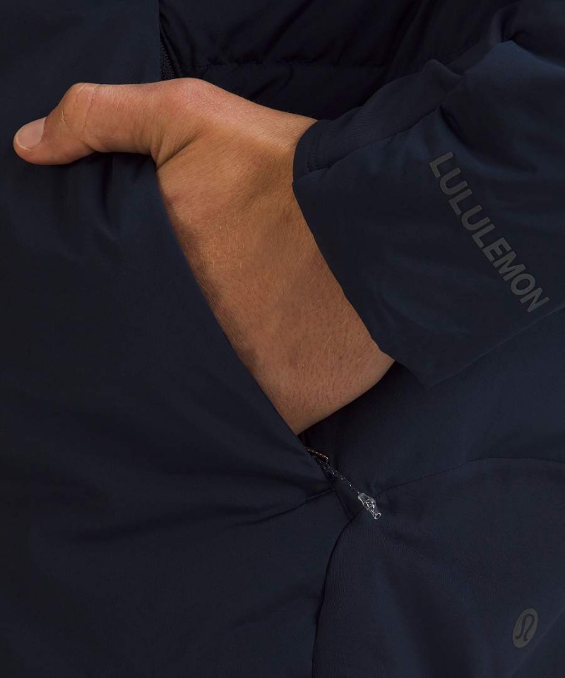 Chaquetas Lululemon Down for It All Hombre Azul Marino Chile | 230FSGUPA