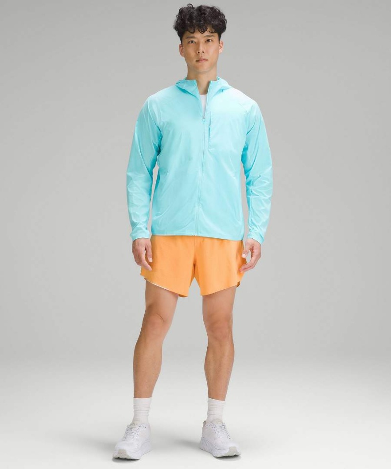 Chaquetas Lululemon Fast and Free Hombre Azules Chile | 196PQFGKB