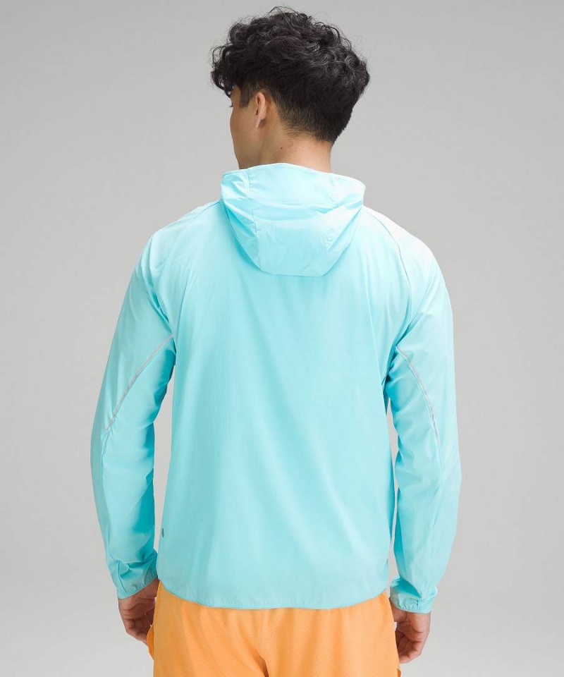 Chaquetas Lululemon Fast and Free Hombre Azules Chile | 196PQFGKB