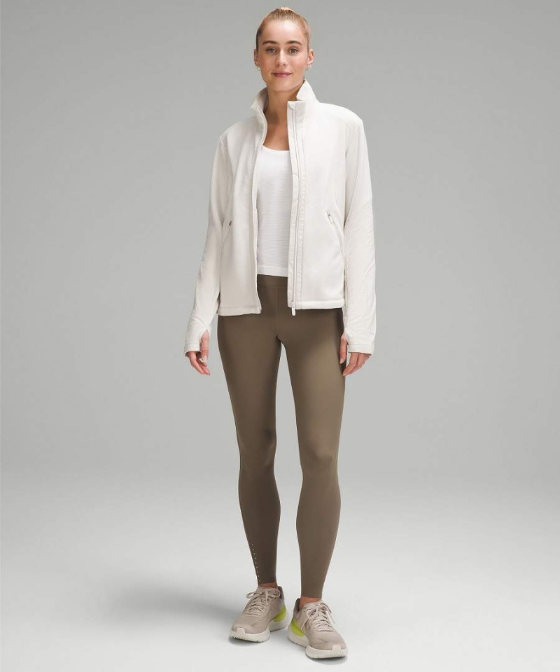 Chaquetas Lululemon Fleece-Forro Correr Mujer Blancas Chile | 057ERFMDL