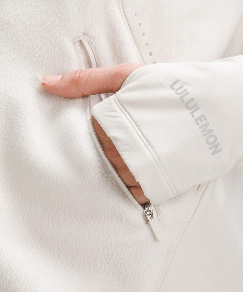 Chaquetas Lululemon Fleece-Forro Correr Mujer Blancas Chile | 057ERFMDL