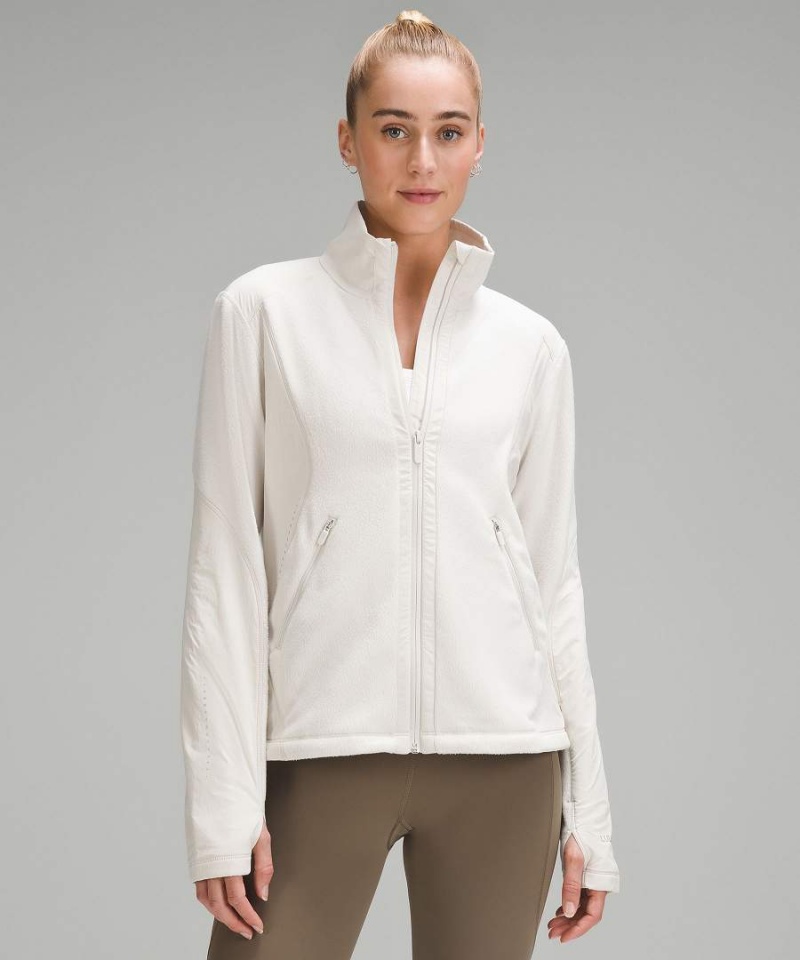 Chaquetas Lululemon Fleece-Forro Correr Mujer Blancas Chile | 057ERFMDL