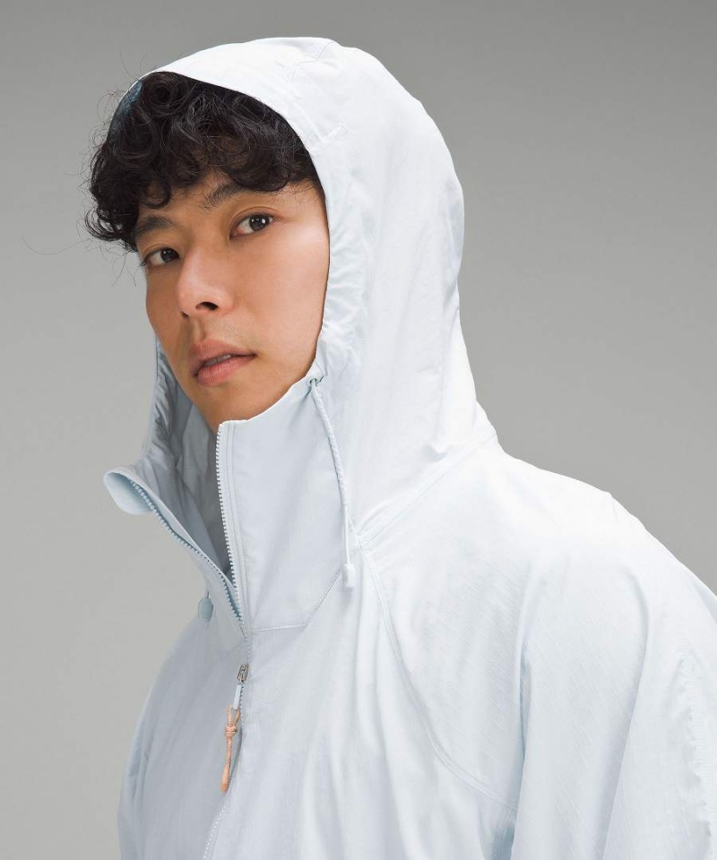 Chaquetas Lululemon Ligeros Senderismo Anorak Hombre Azules Chile | 714RTDQIP