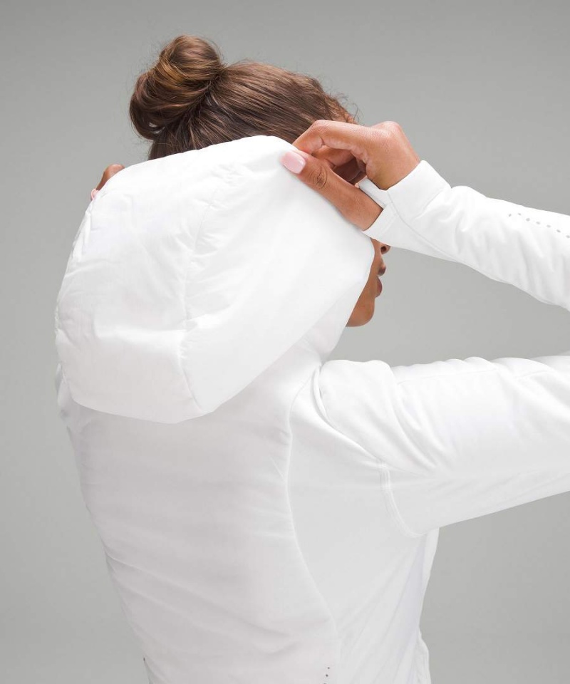 Chaquetas Lululemon Push Your Pace Mujer Blancas Chile | 036WYCLNF