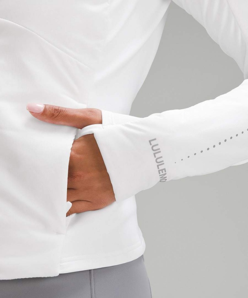 Chaquetas Lululemon Push Your Pace Mujer Blancas Chile | 036WYCLNF