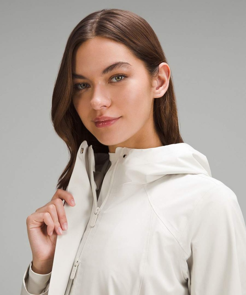 Chaquetas Lululemon Rain Rebel Mujer Beige Chile | 079KPQGHS
