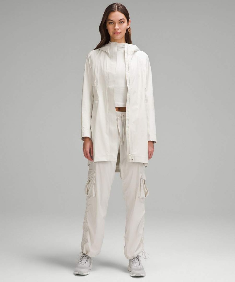 Chaquetas Lululemon Rain Rebel Mujer Beige Chile | 079KPQGHS