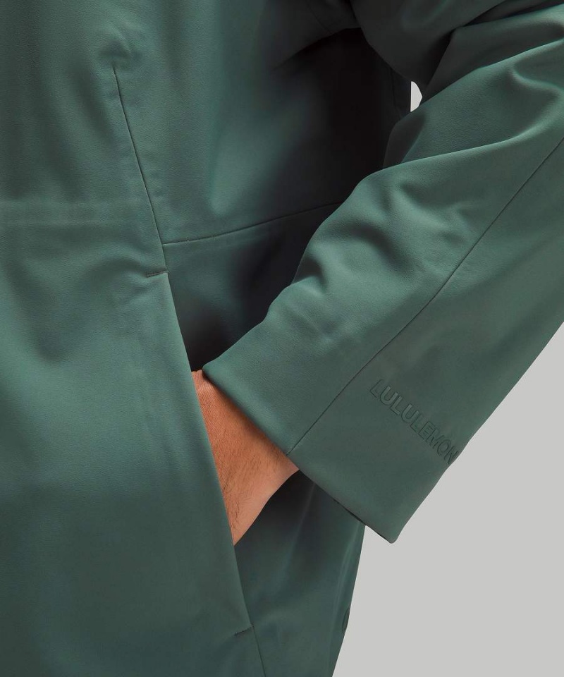 Chaquetas Lululemon RepelShell Relaxed-Fit Hombre Verde Oscuro Chile | 586JXQOWA