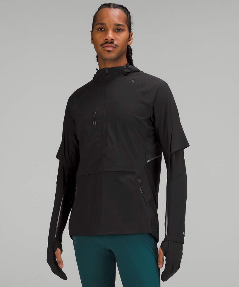 Chaquetas Lululemon SenseKnit Composite Correr Hombre Negras Chile | 865SFIGPK