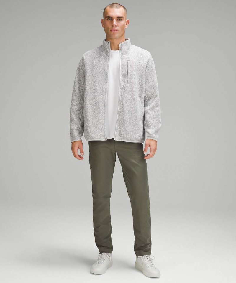 Chaquetas Lululemon Sojourn Fleece-Forro Knit Hombre Blancas Blancas Chile | 760PNXETG