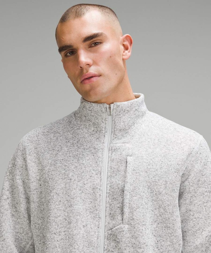 Chaquetas Lululemon Sojourn Fleece-Forro Knit Hombre Blancas Blancas Chile | 760PNXETG