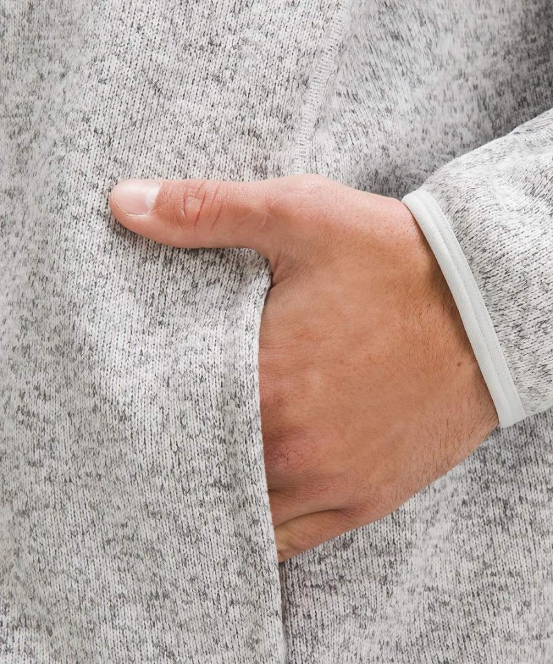 Chaquetas Lululemon Sojourn Fleece-Forro Knit Hombre Blancas Blancas Chile | 760PNXETG
