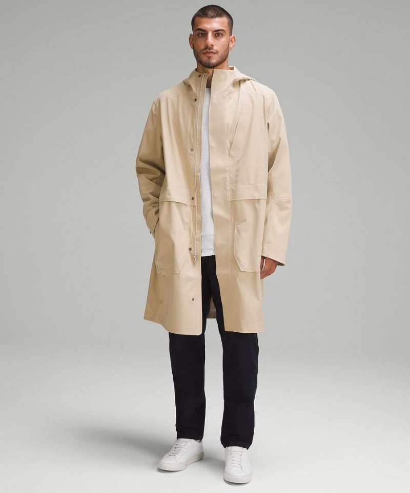 Chaquetas Lululemon Storm Field StretchSeal Long Hombre Kaki Chile | 019JONMRY