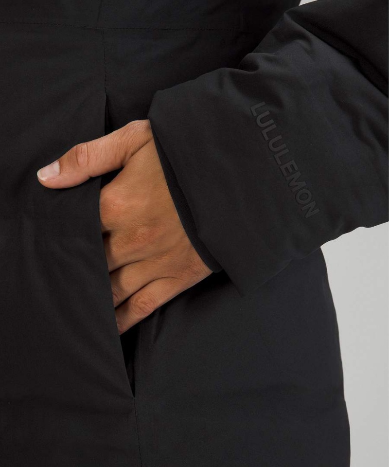 Chaquetas Lululemon StretchSeal Sleet Calle Mujer Negras Chile | 027GNMLAD