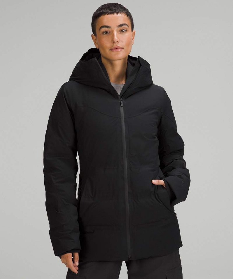 Chaquetas Lululemon StretchSeal Sleet Calle Mujer Negras Chile | 027GNMLAD