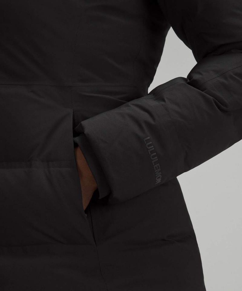 Chaquetas Lululemon StretchSeal Sleet Calle Long Mujer Negras Chile | 298SIDNYO