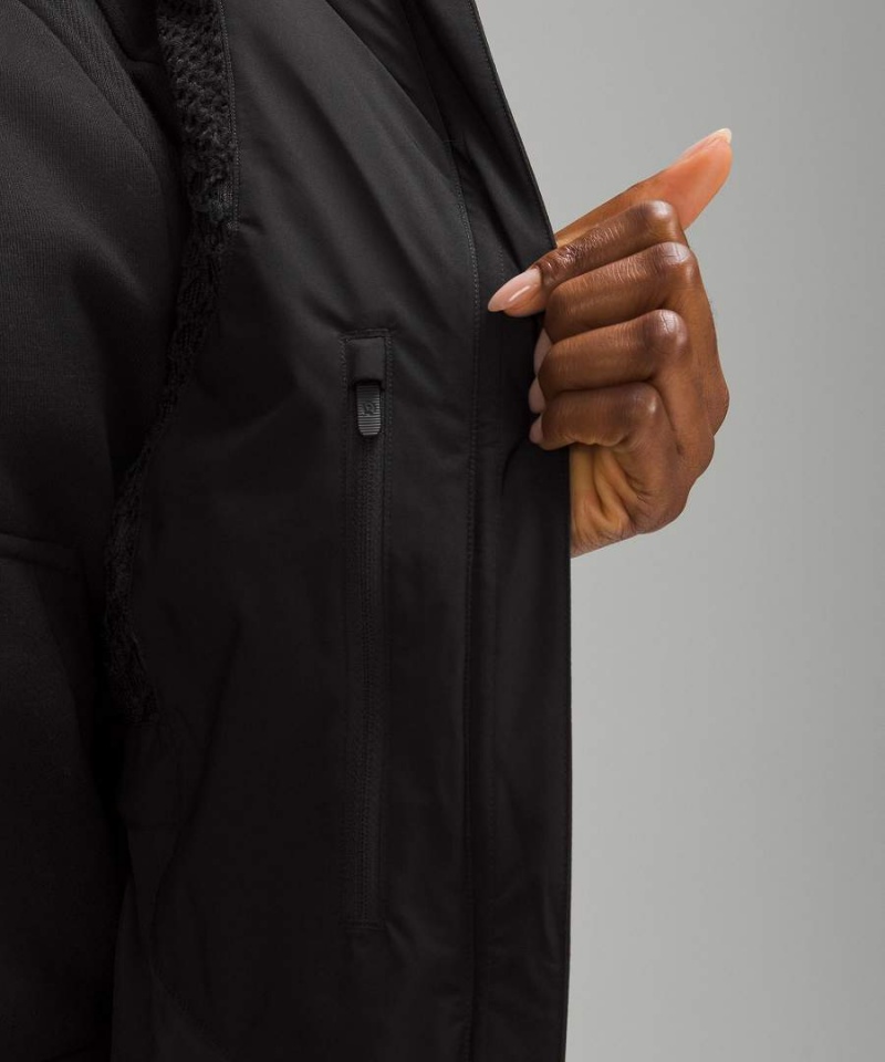Chaquetas Lululemon StretchSeal Sleet Calle Long Mujer Negras Chile | 298SIDNYO