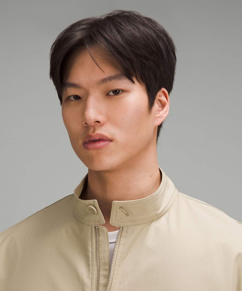 Chaquetas Lululemon Twill Full-Zip Hombre Kaki Chile | 432IPFULM