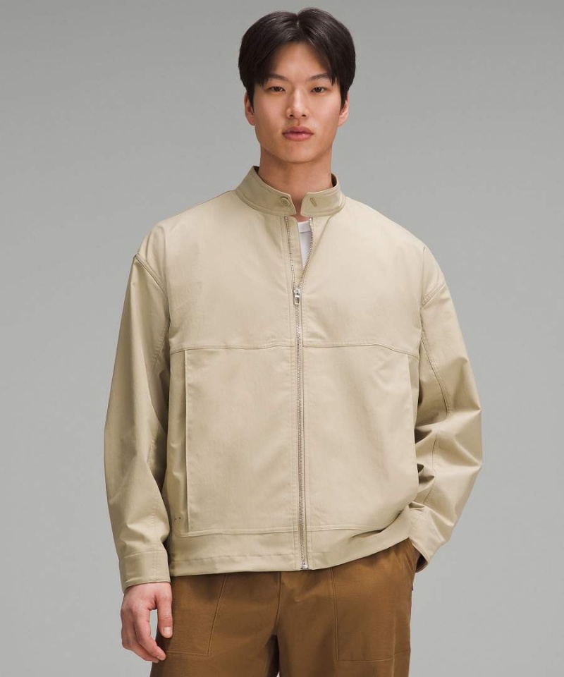 Chaquetas Lululemon Twill Full-Zip Hombre Kaki Chile | 432IPFULM