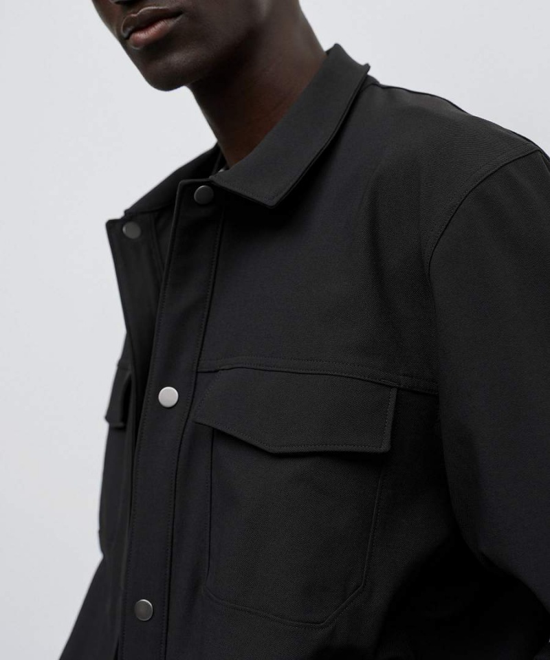 Chaquetas Lululemon Twill Utility Hombre Negras Chile | 413BCQMFK