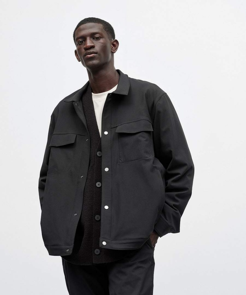 Chaquetas Lululemon Twill Utility Hombre Negras Chile | 413BCQMFK