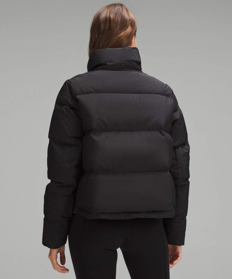 Chaquetas Lululemon Wunder Puff Cropped Mujer Negras Chile | 826FDHRVW