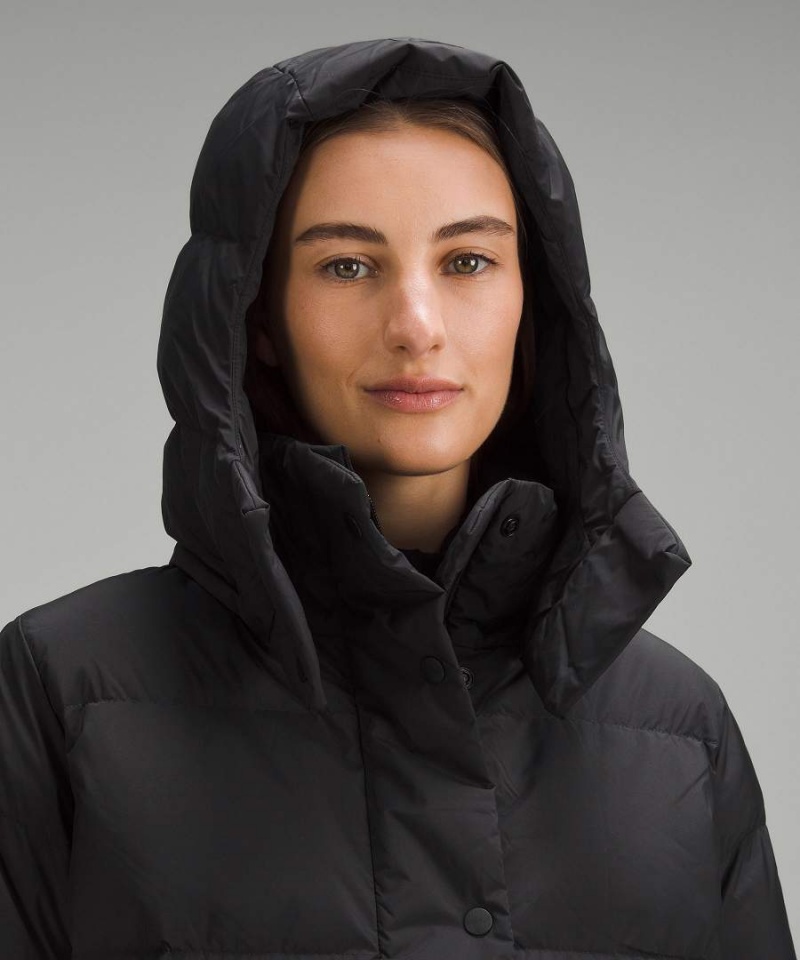 Chaquetas Lululemon Wunder Puff Cropped Mujer Negras Chile | 826FDHRVW