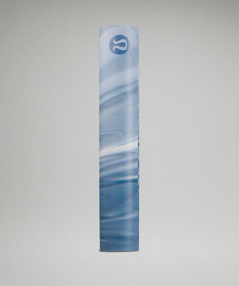 Colchonetas de Yoga Lululemon The (Big) Mat Made With FSC™ Certified Rubber Marble Mujer Azules Azules Blancas Azules Chile | 073AFNRIS