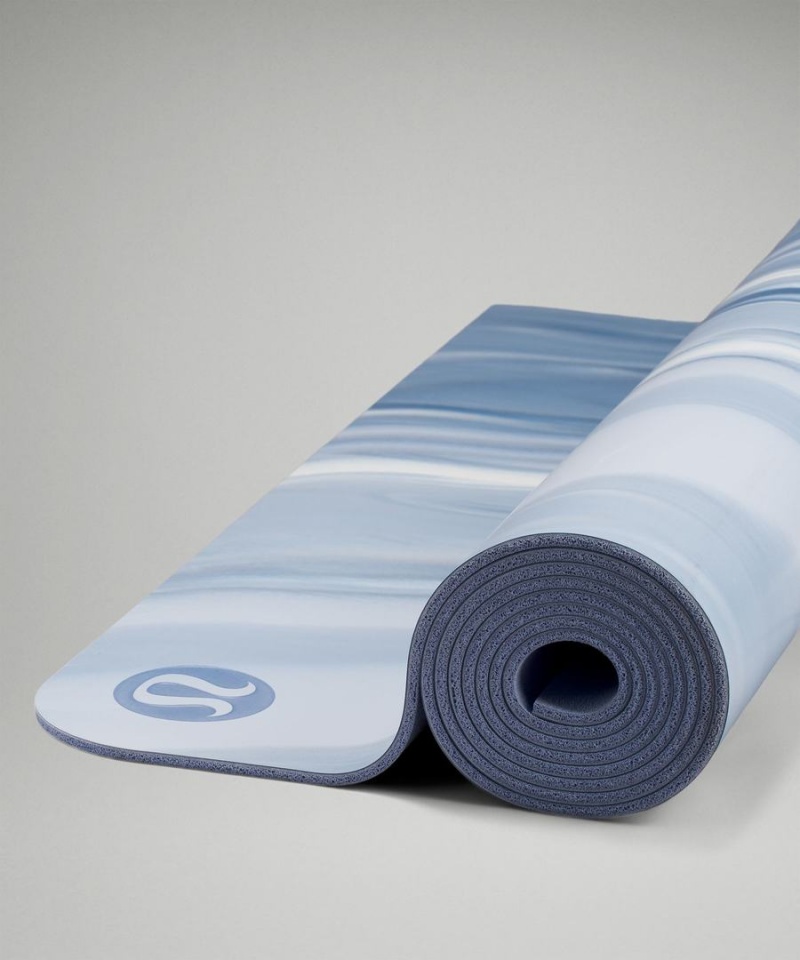 Colchonetas de Yoga Lululemon The (Big) Mat Made With FSC™ Certified Rubber Marble Mujer Azules Azules Blancas Azules Chile | 073AFNRIS