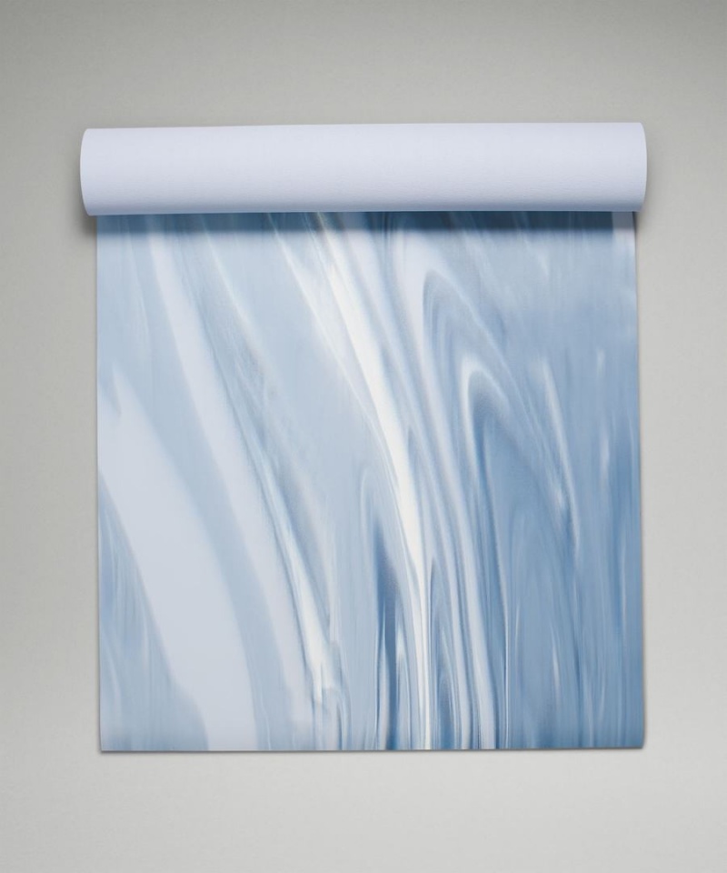 Colchonetas de Yoga Lululemon The (Big) Mat Made With FSC™ Certified Rubber Marble Mujer Azules Azules Blancas Azules Chile | 073AFNRIS