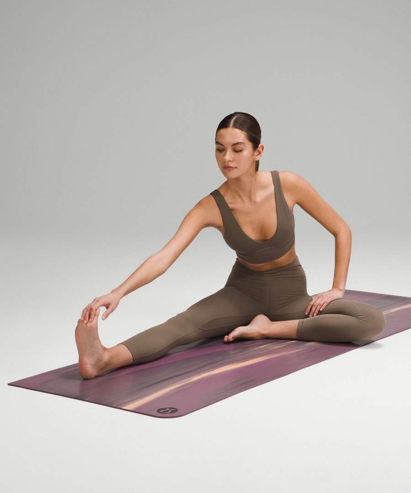 Colchonetas de Yoga Lululemon The (Big) Mat Made With FSC™ Certified Rubber Marble Hombre Moradas Gris Coral Moradas Chile | 235NQGRXU