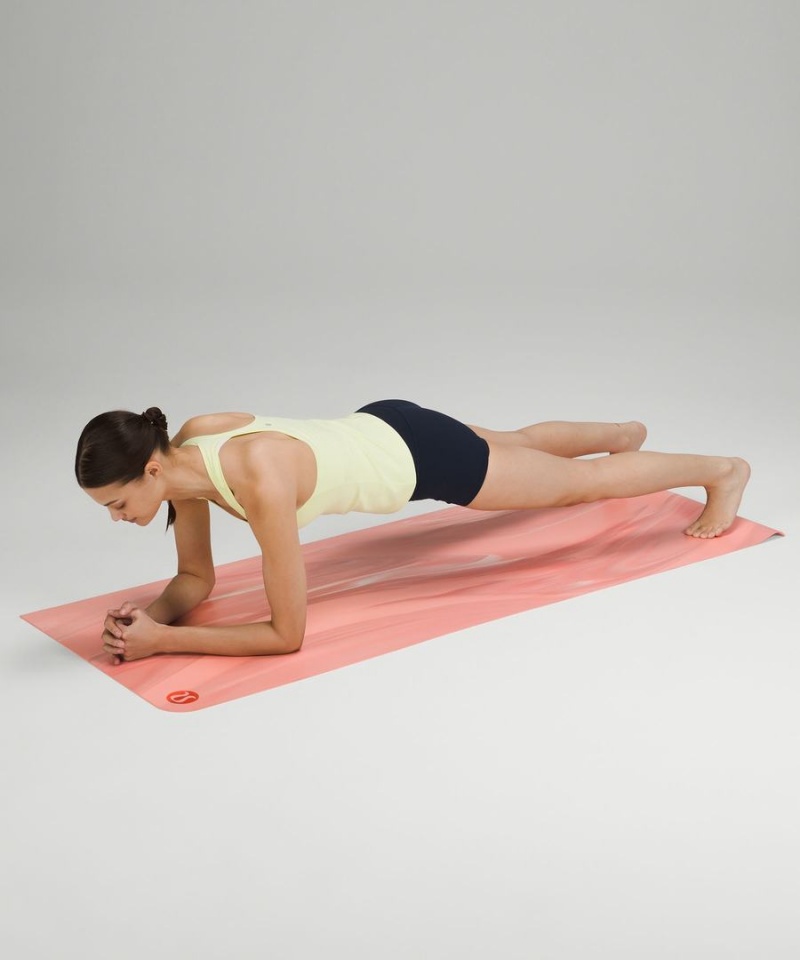 Colchonetas de Yoga Lululemon The Mat 3mm Made With FSC™ Certified Rubber Mujer Rosas Rosas Blancas Rosas Chile | 492CDQBXP