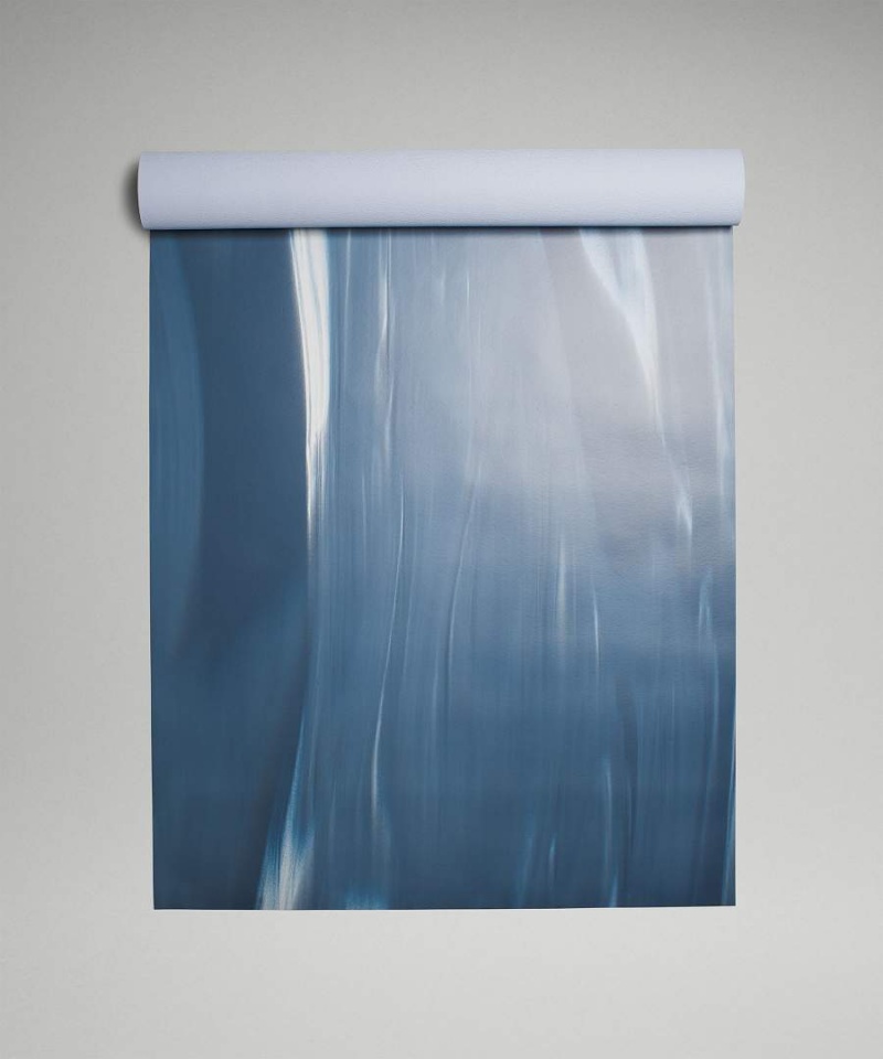 Colchonetas de Yoga Lululemon The Mat 3mm Made With FSC™ Certified Rubber Hombre Azules Azules Blancas Azules Chile | 914WKDIRA
