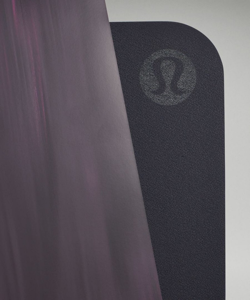 Colchonetas de Yoga Lululemon The Mat 5mm Made With FSC™ Certified Rubber Mujer Azul Marino Rosas Blancas Azul Marino Chile | 425NQGXWP