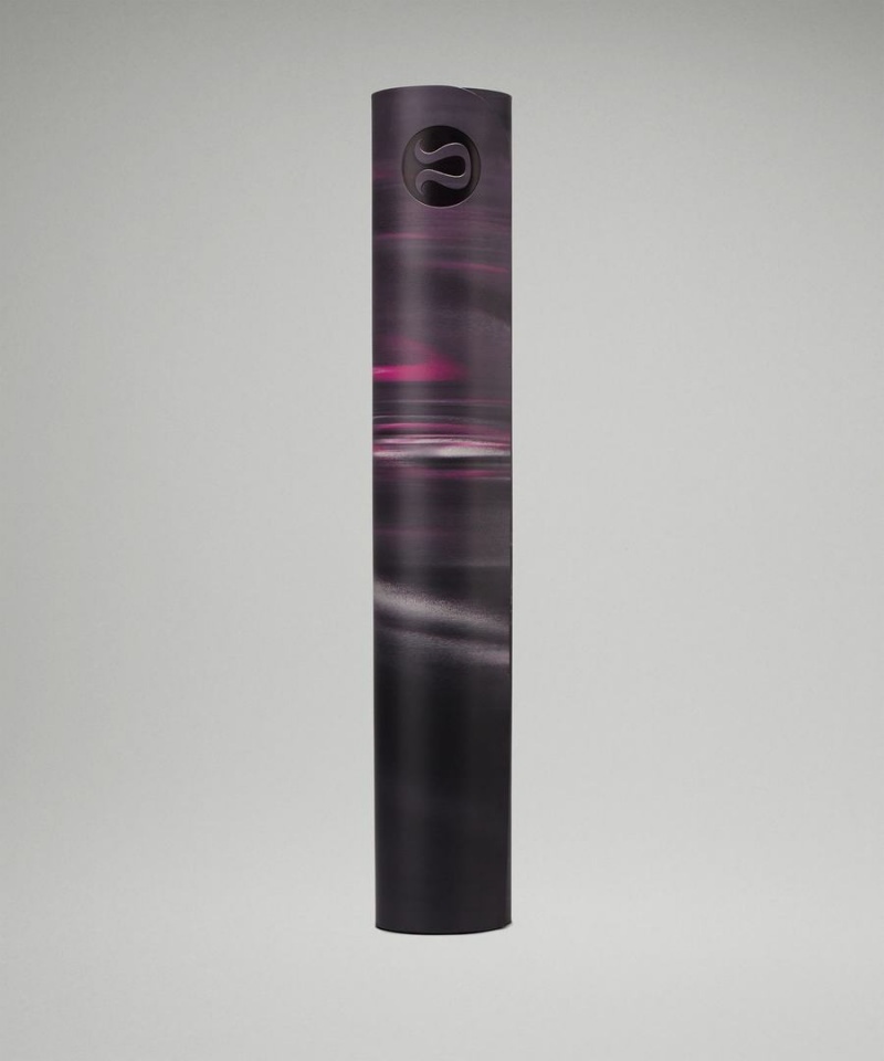 Colchonetas de Yoga Lululemon The Mat 5mm Made With FSC™ Certified Rubber Mujer Azul Marino Rosas Blancas Azul Marino Chile | 425NQGXWP