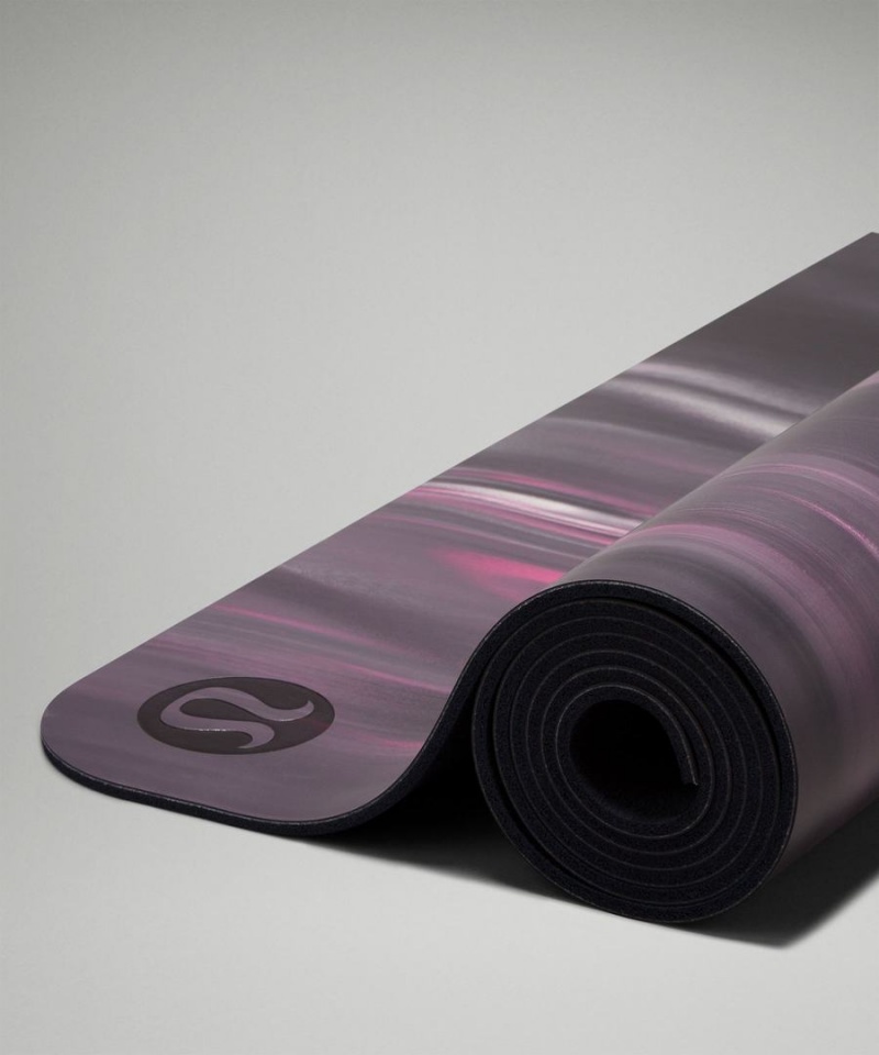 Colchonetas de Yoga Lululemon The Mat 5mm Made With FSC™ Certified Rubber Mujer Azul Marino Rosas Blancas Azul Marino Chile | 425NQGXWP