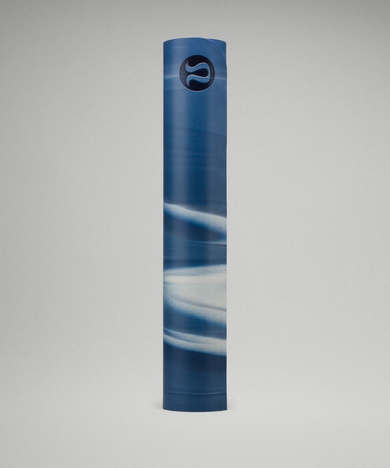 Colchonetas de Yoga Lululemon The Mat 5mm Made With FSC™ Certified Rubber Mujer Azules Azules Blancas Azules Chile | 819HCZJDM