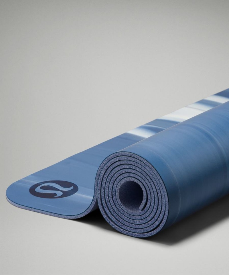 Colchonetas de Yoga Lululemon The Mat 5mm Made With FSC™ Certified Rubber Mujer Azules Azules Blancas Azules Chile | 819HCZJDM