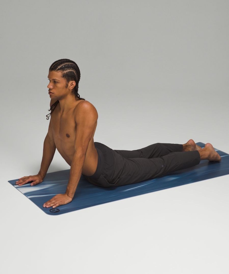 Colchonetas de Yoga Lululemon The Mat 5mm Made With FSC™ Certified Rubber Mujer Azules Azules Blancas Azules Chile | 819HCZJDM