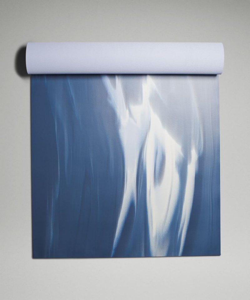Colchonetas de Yoga Lululemon The Mat 5mm Made With FSC™ Certified Rubber Mujer Azules Azules Blancas Azules Chile | 819HCZJDM