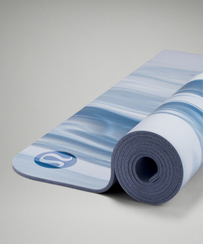 Colchonetas de Yoga Lululemon The Mat 5mm Made With FSC™ Certified Rubber Mujer Azules Azules Blancas Azules Chile | 682KWULFI