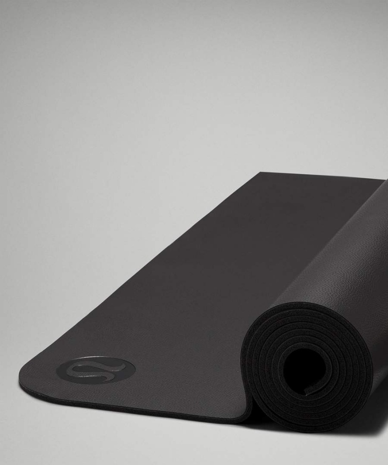 Colchonetas de Yoga Lululemon The Mat 5mm Made With FSC™ Certified Rubber Textured Hombre Negras Chile | 389BACSKF