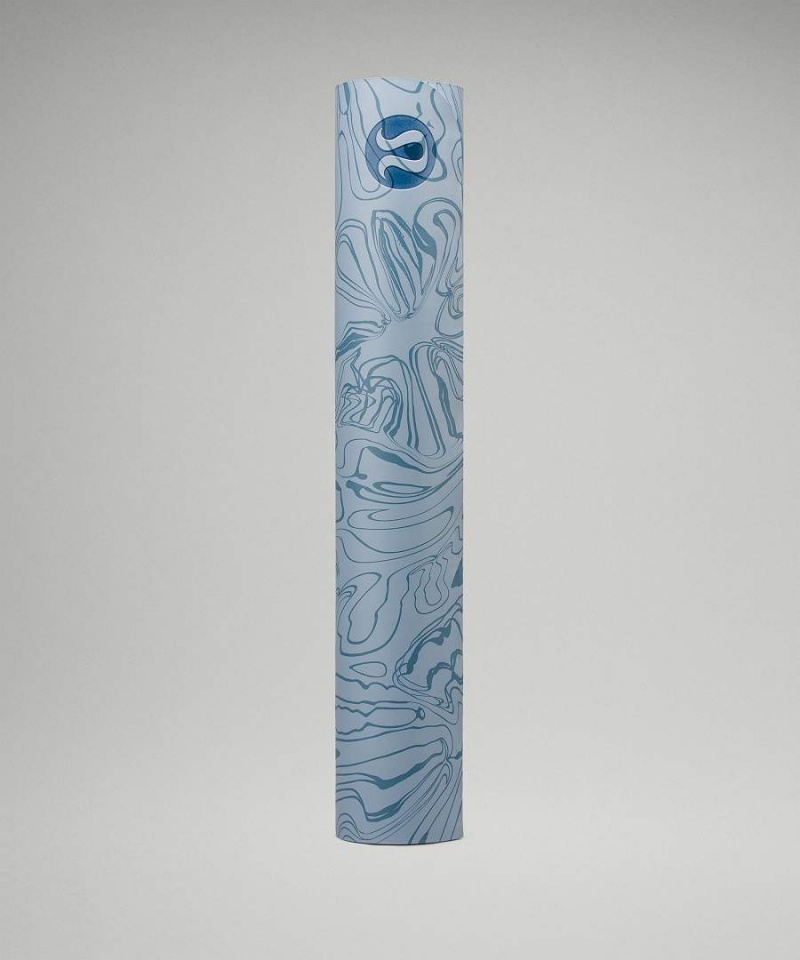 Colchonetas de Yoga Lululemon The Mat 5mm Made With FSC™ Certified Rubber Motif Hombre Azules Beige Azules Chile | 471FBNUSX